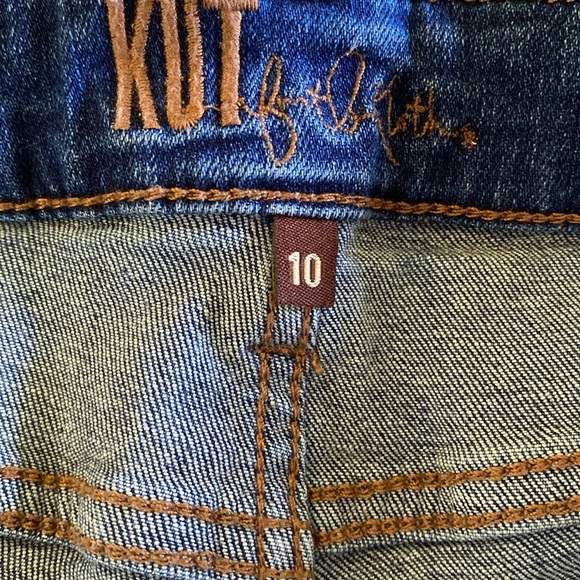 Kut from the kloth cuffed boyfriend shorts size 10 - Picture 7 of 9